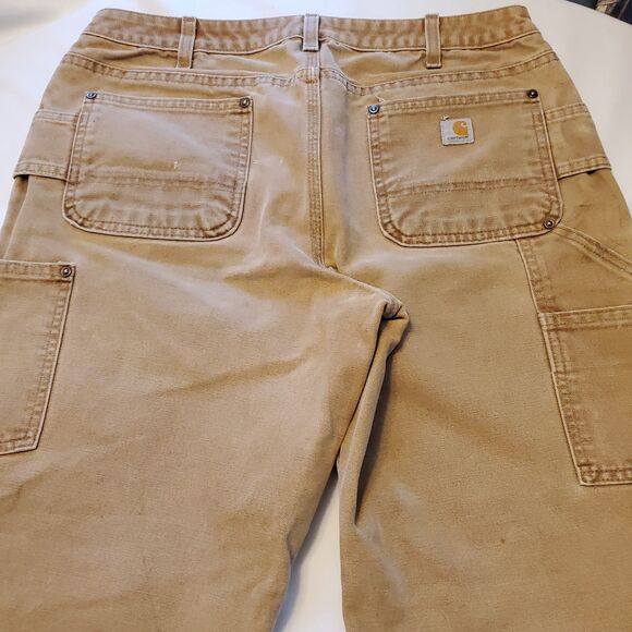 Carhartt Mens Double Knee Duck Canvas 32x29 Thrashed Distressed Streetwear - Picture 6 of 9